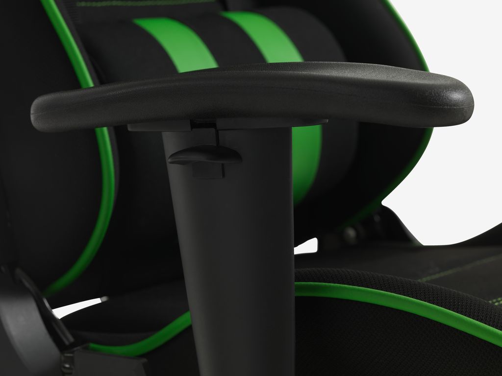 Gaming chair LAMBJERG black mesh/green