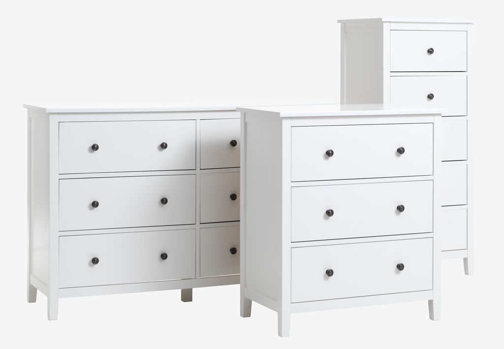 3 drawer chest NORDBY white