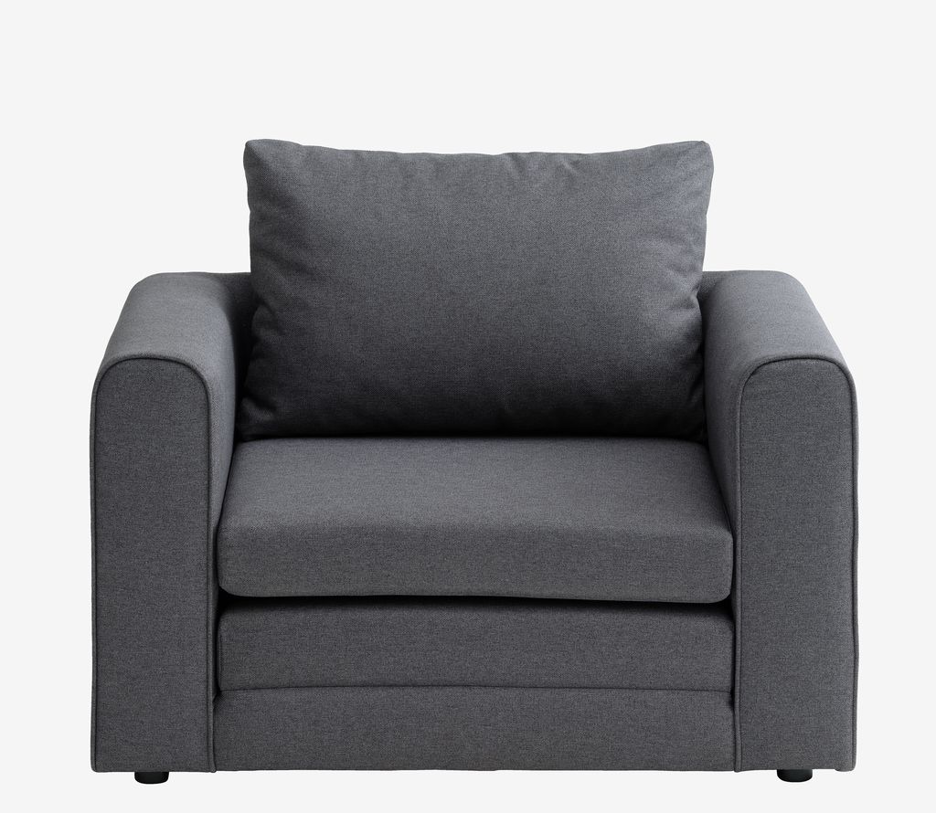 Chair bed SKILLEBEKK dark grey fabric
