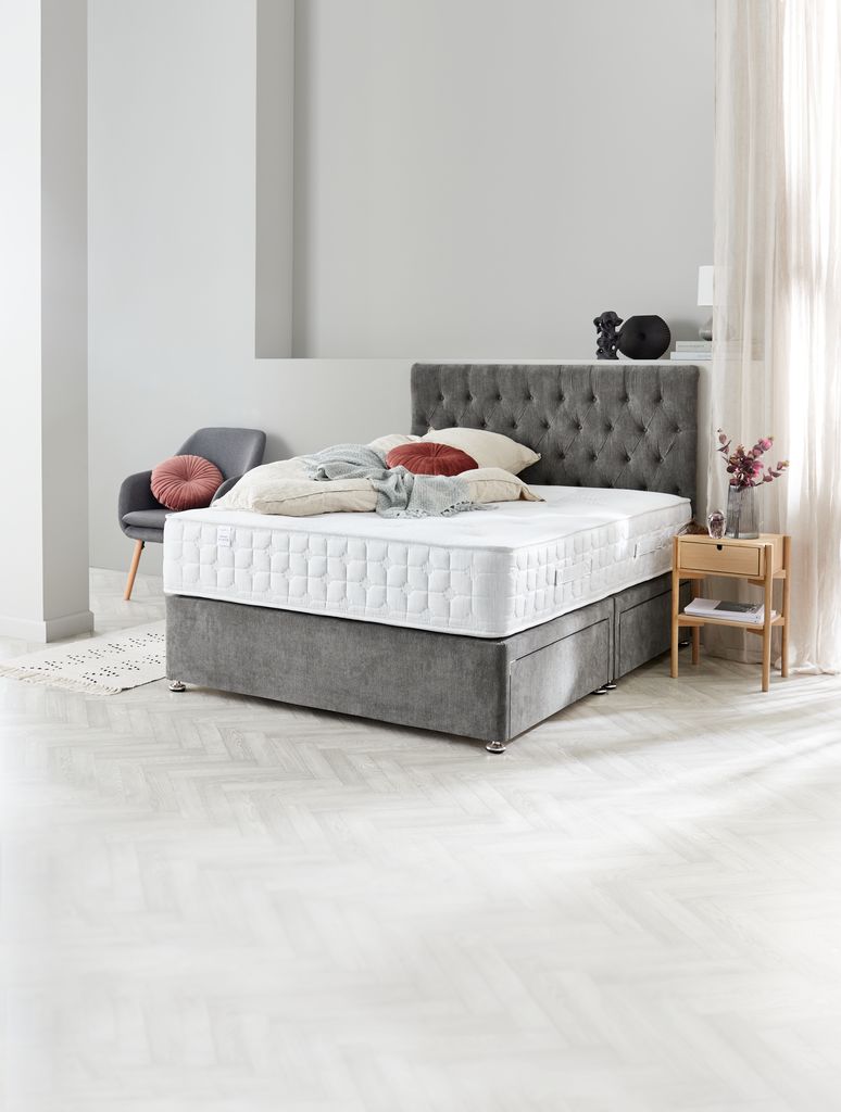 Headboard H70 BUTTONS Double Grey-50