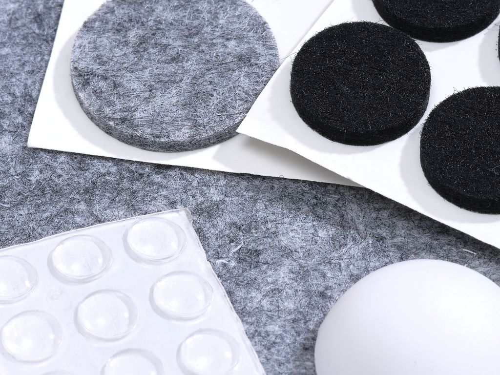 Felt pad EGET 100 pcs felt/poly