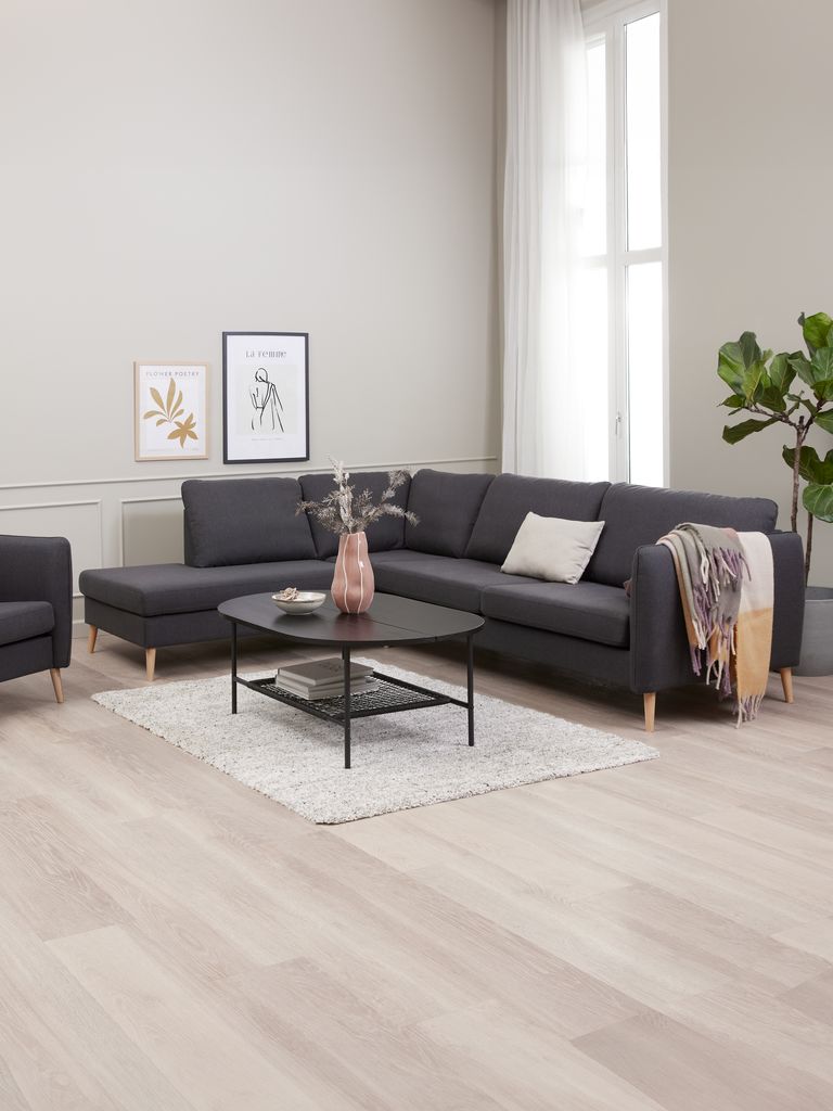 Coffee table HINNERUP 75x120 black