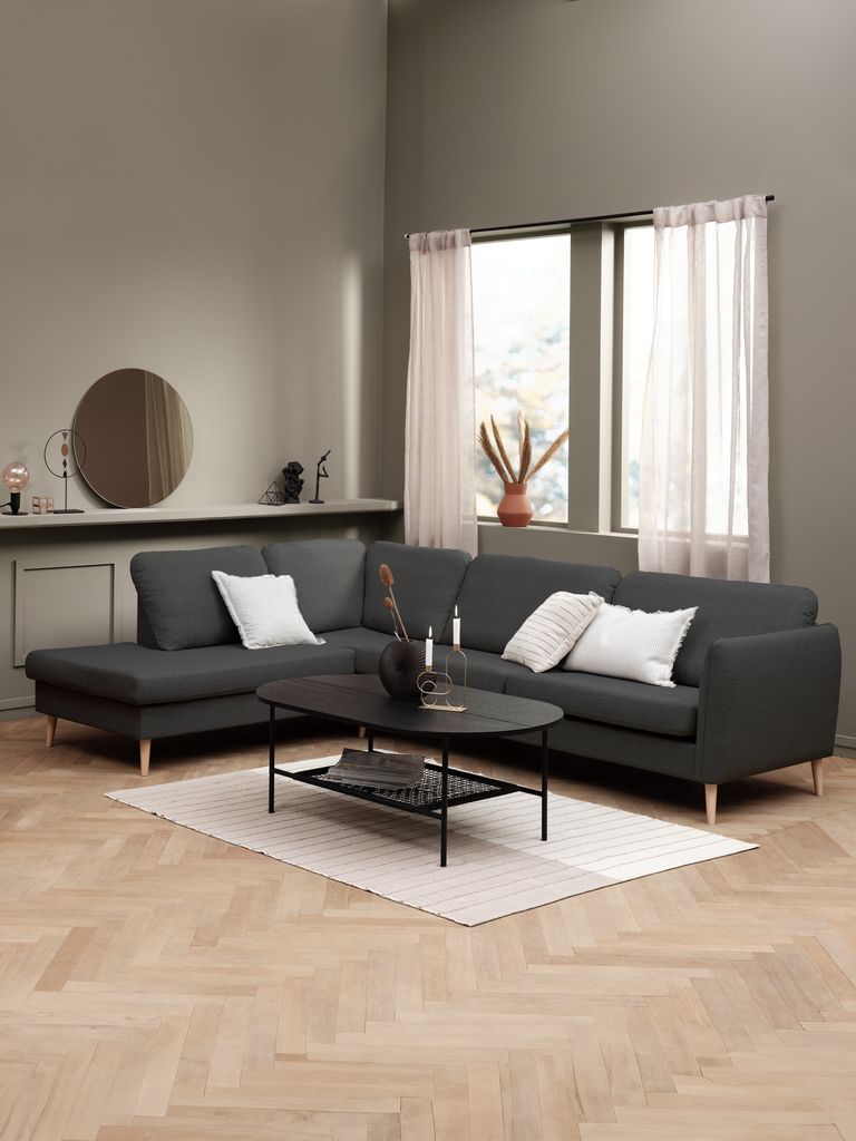 Coffee table HINNERUP 75x120 black