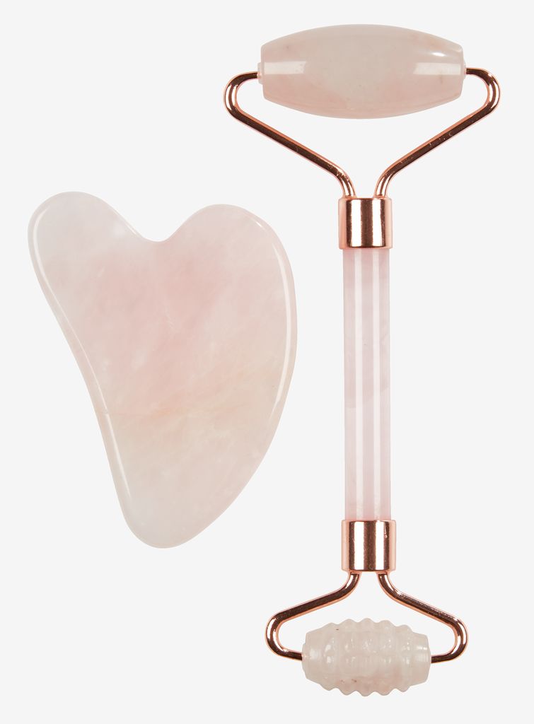 Face roller & massage stone VALLSTA rose