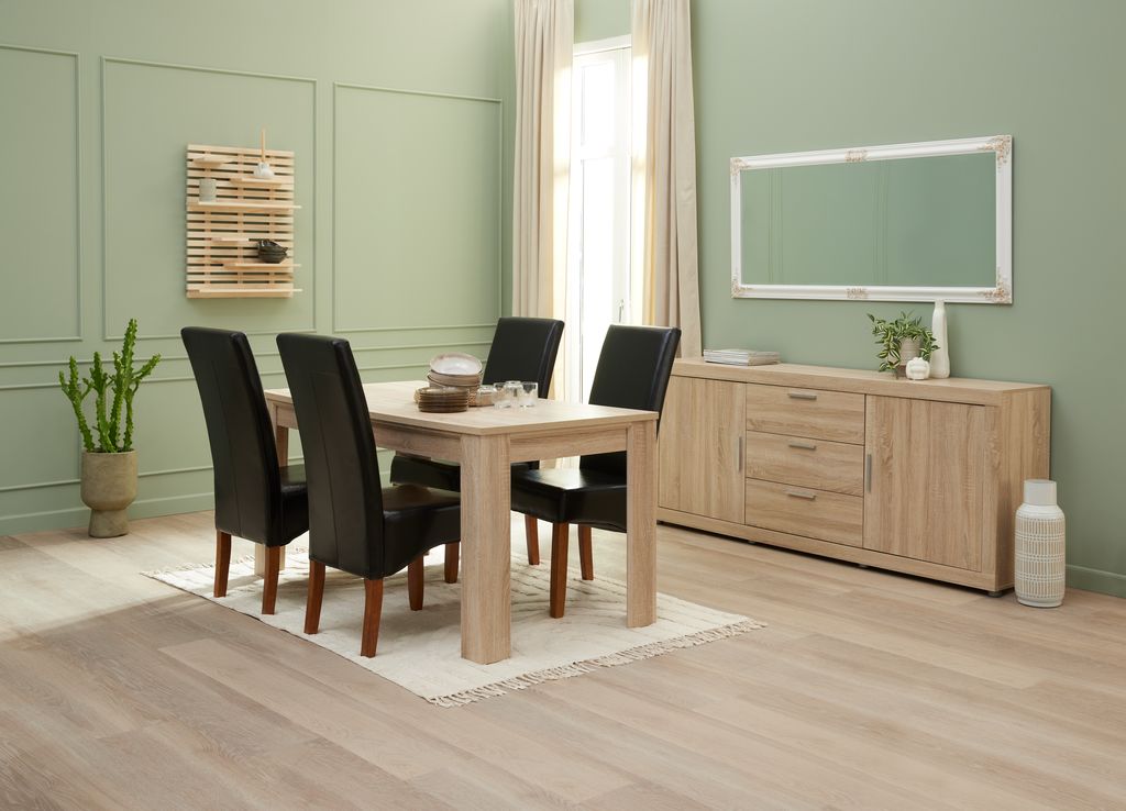 Sideboard RINDSHOLM 2 doors 3 drawers oak colour