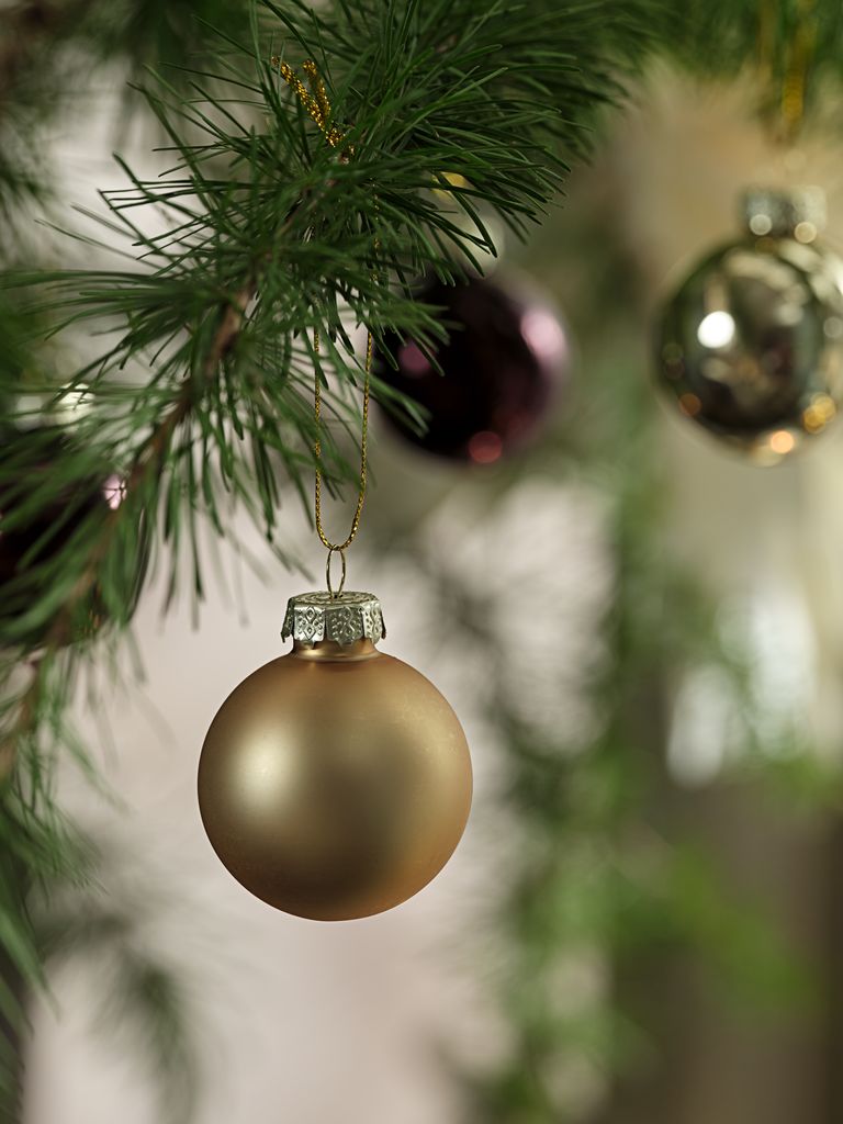 Christmas bauble FARBAUTE pack of 12 D4cm glass