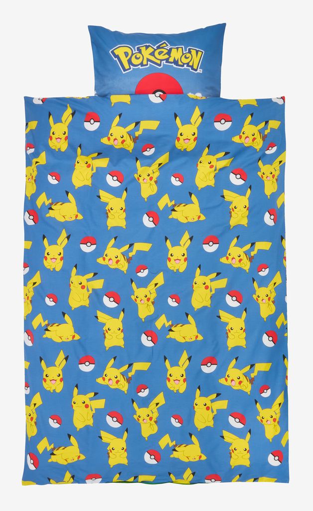 Duvet cover set POKEMON Single blue