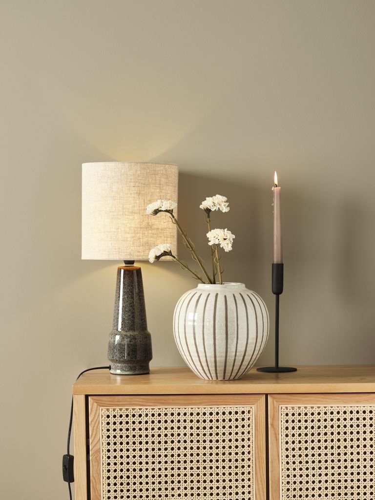 Vase SOFUS D21xH21cm grey/brown