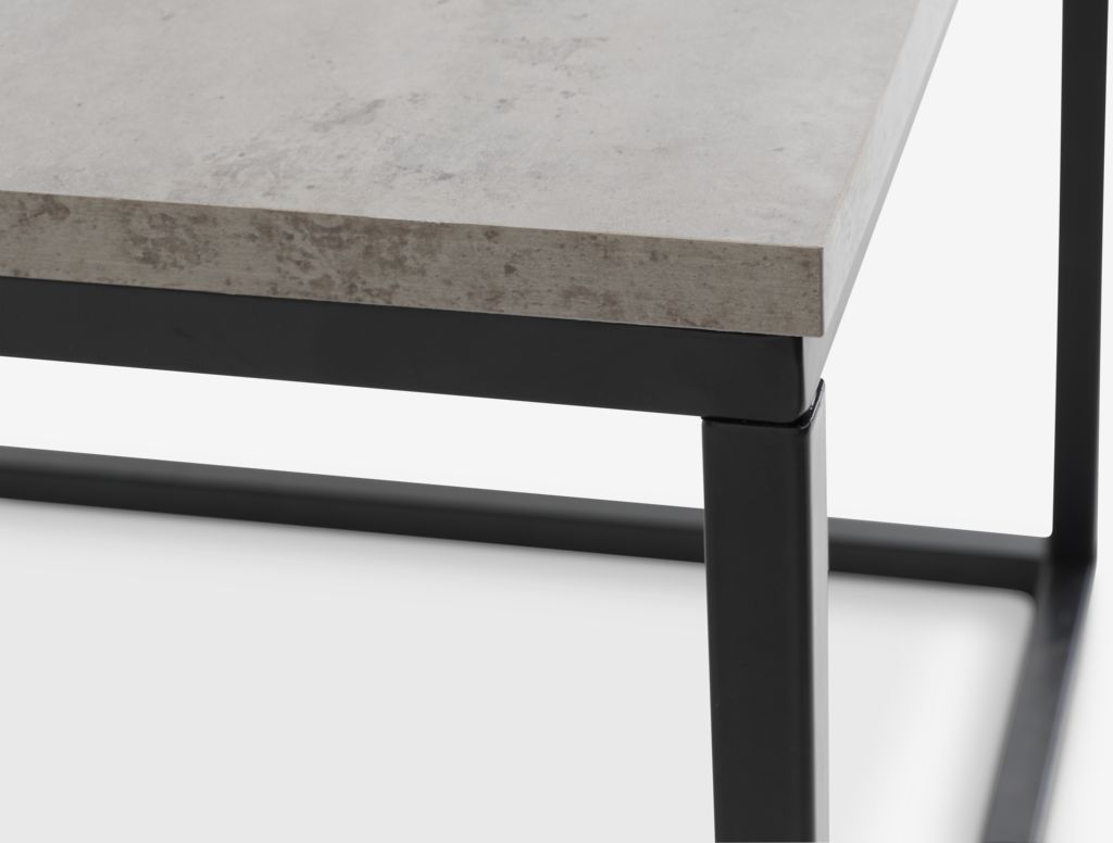 Coffee table DOKKEDAL 75x115 concrete color
