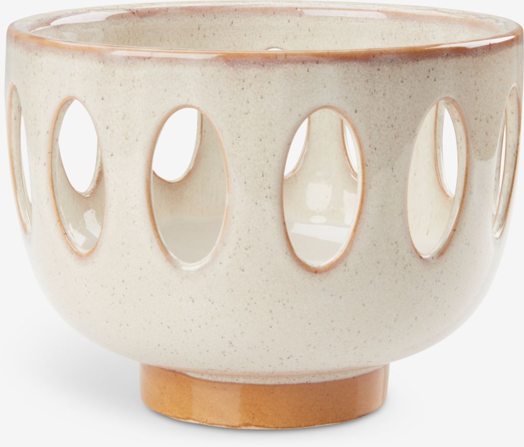 Decorative bowl ESKIL D20xH16cm beige