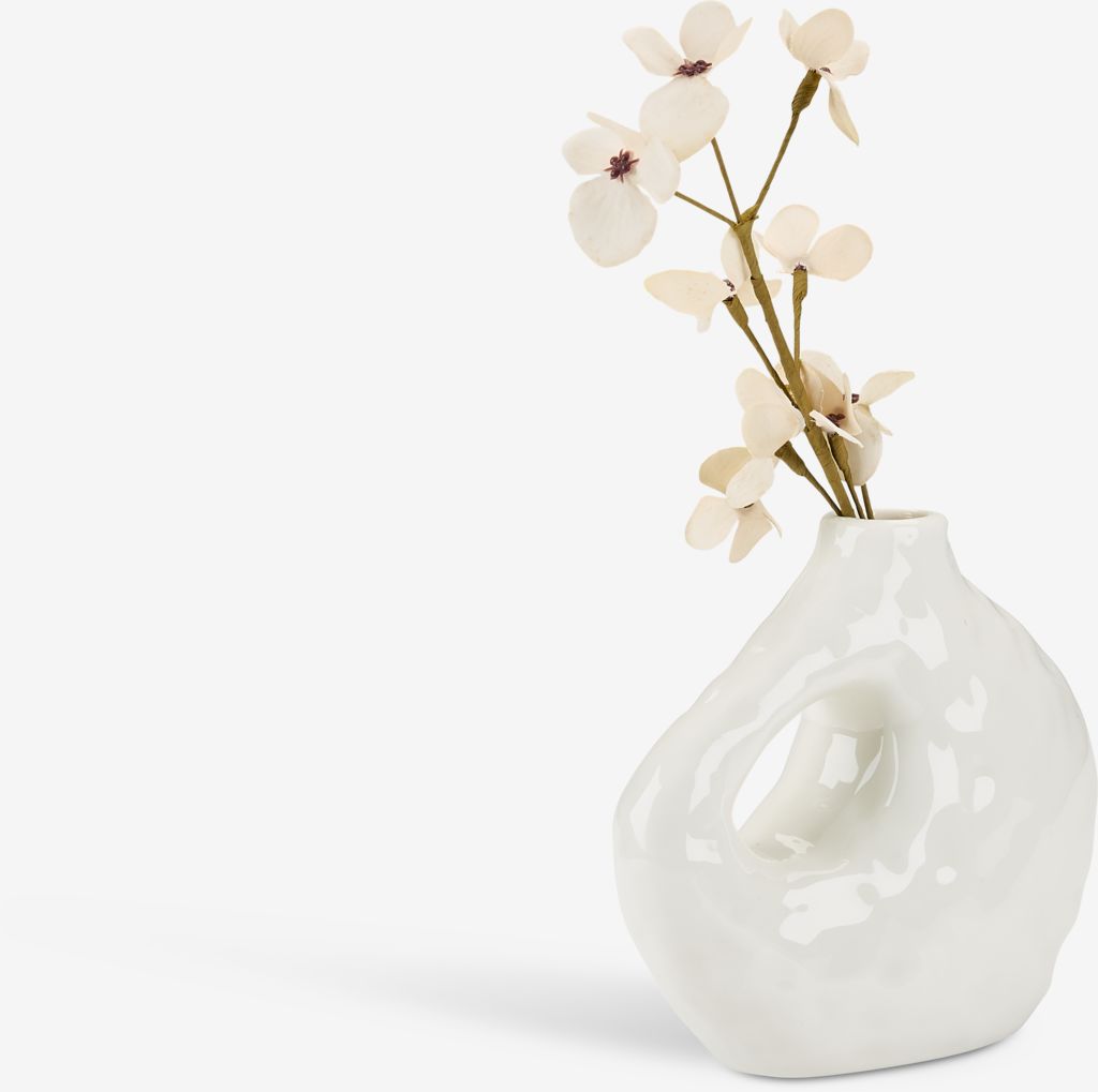 Vase SIGFRED W16xL7xH14cm white