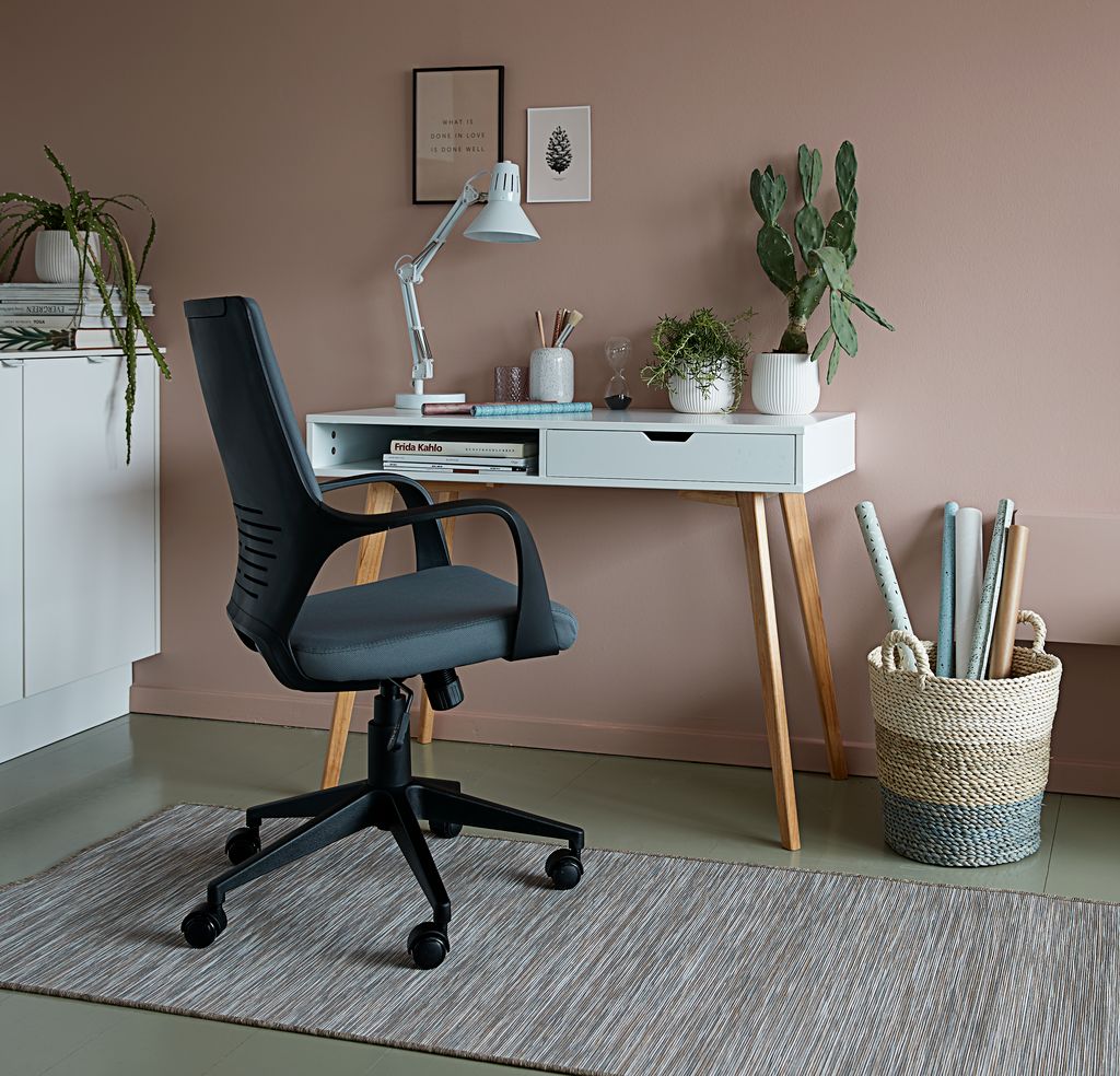 Desk TAMHOLT 50x100 white/natural