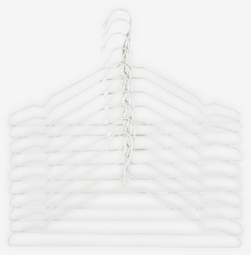 Hangers TONNI L43cm pack of 10 white