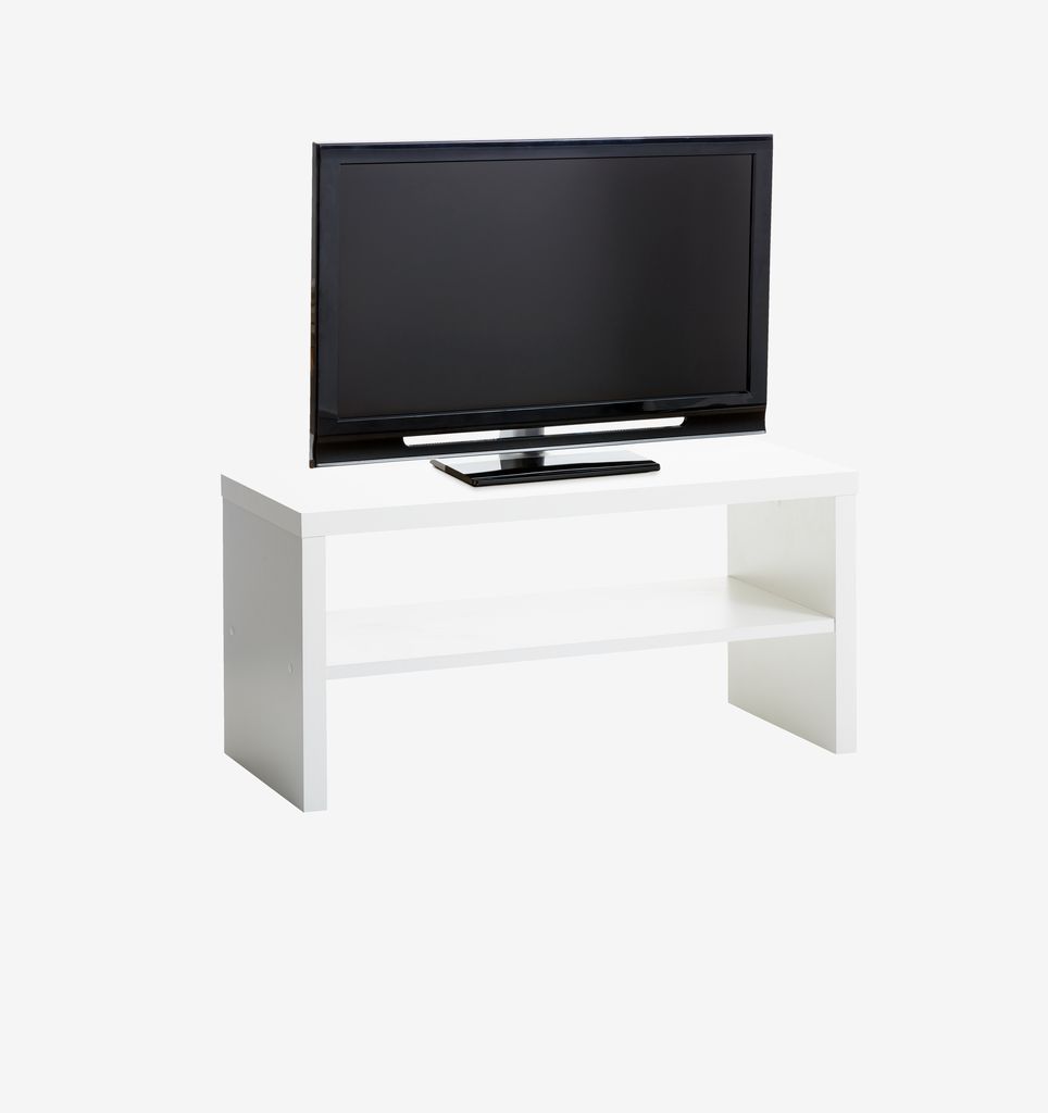 TV bench KAGSTRUP 1 shelf white