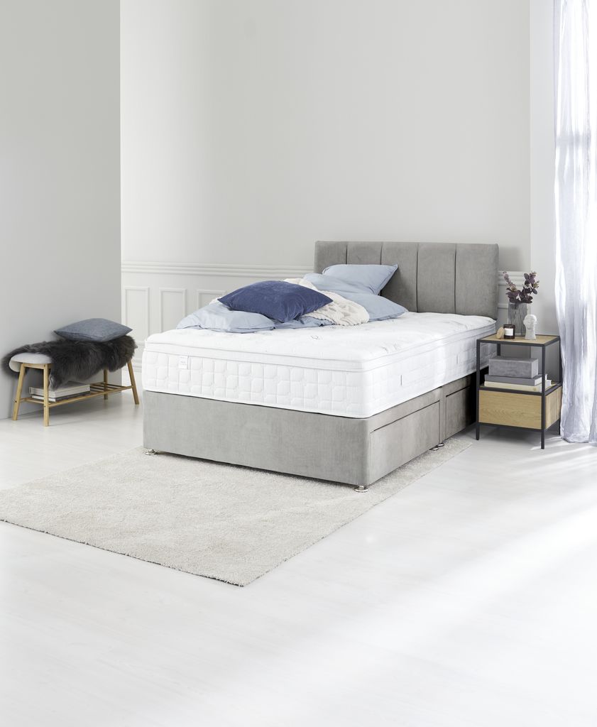 Headboard H50 STITCHED Double Grey-49