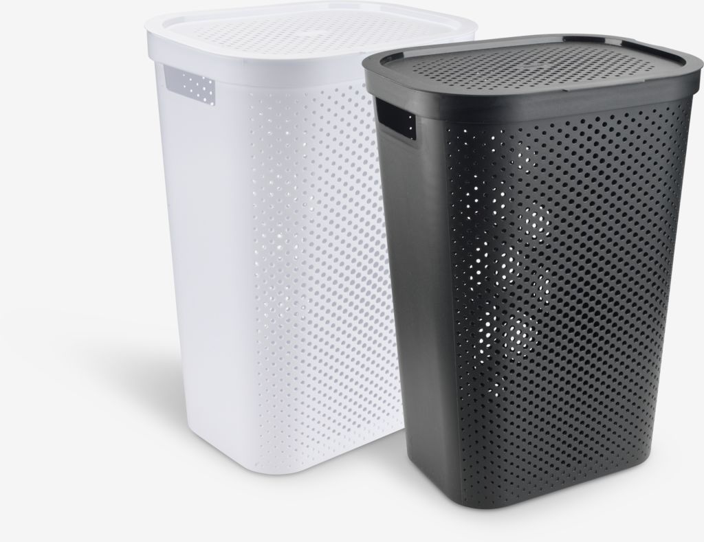 Laundry basket INFINITY plastic white