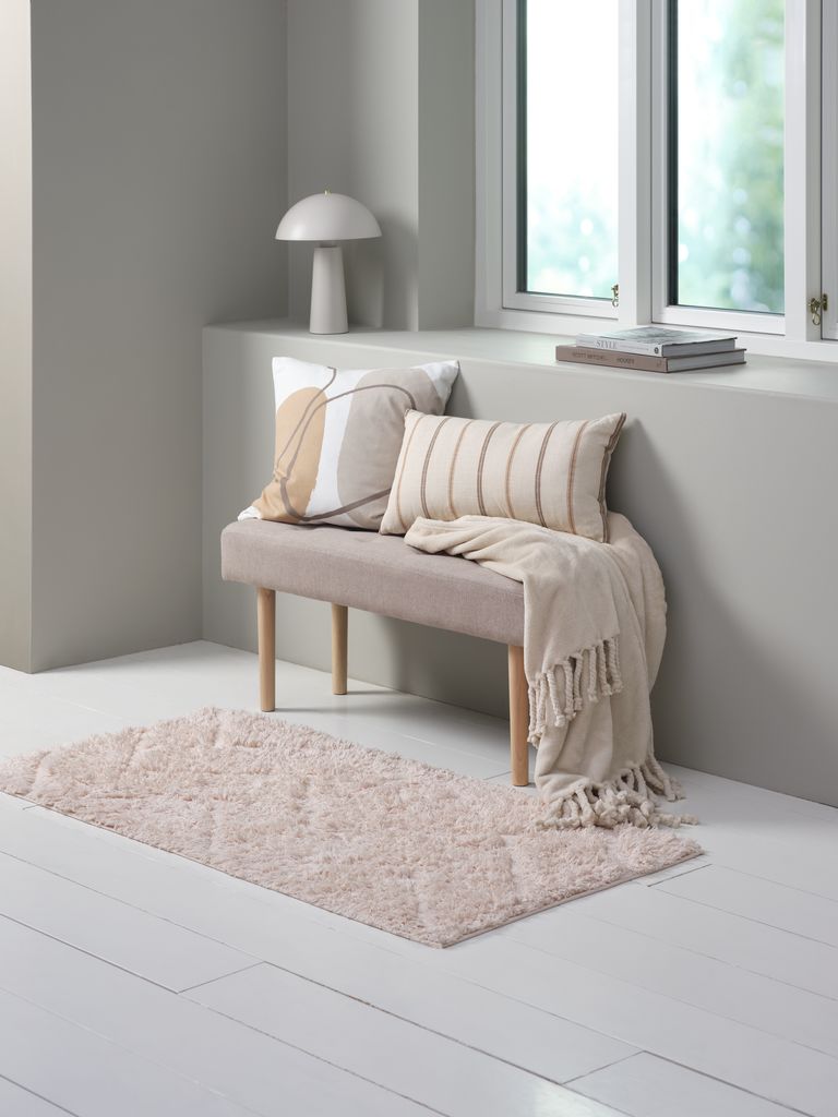 Cushion cover POPPEL 50x50 white/beige