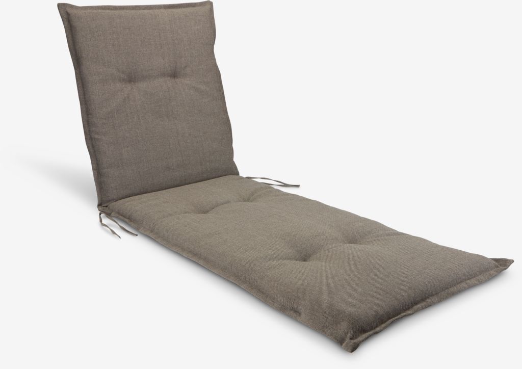 Garden cushion sun lounger HOPBALLE dark sand