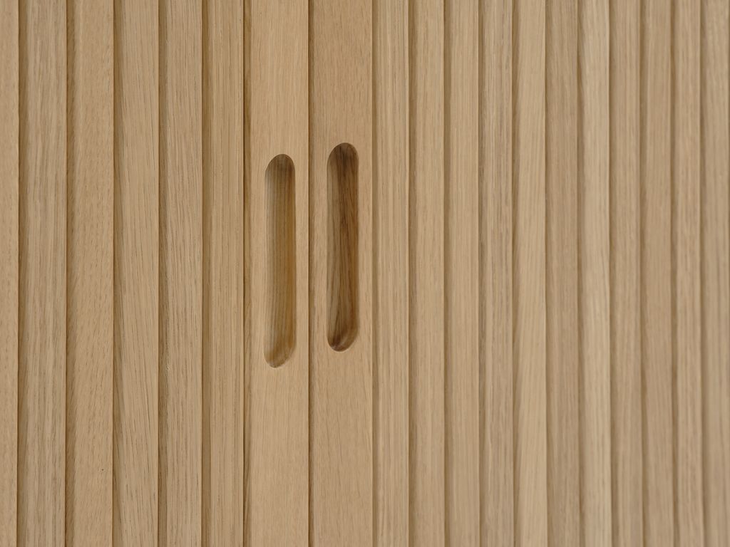 Sideboard LYNGVIG 160 cm 2 tambour doors natural oak