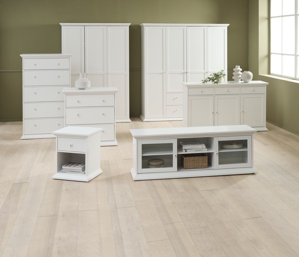 Wardrobe FREDENSBORG 140x200 white