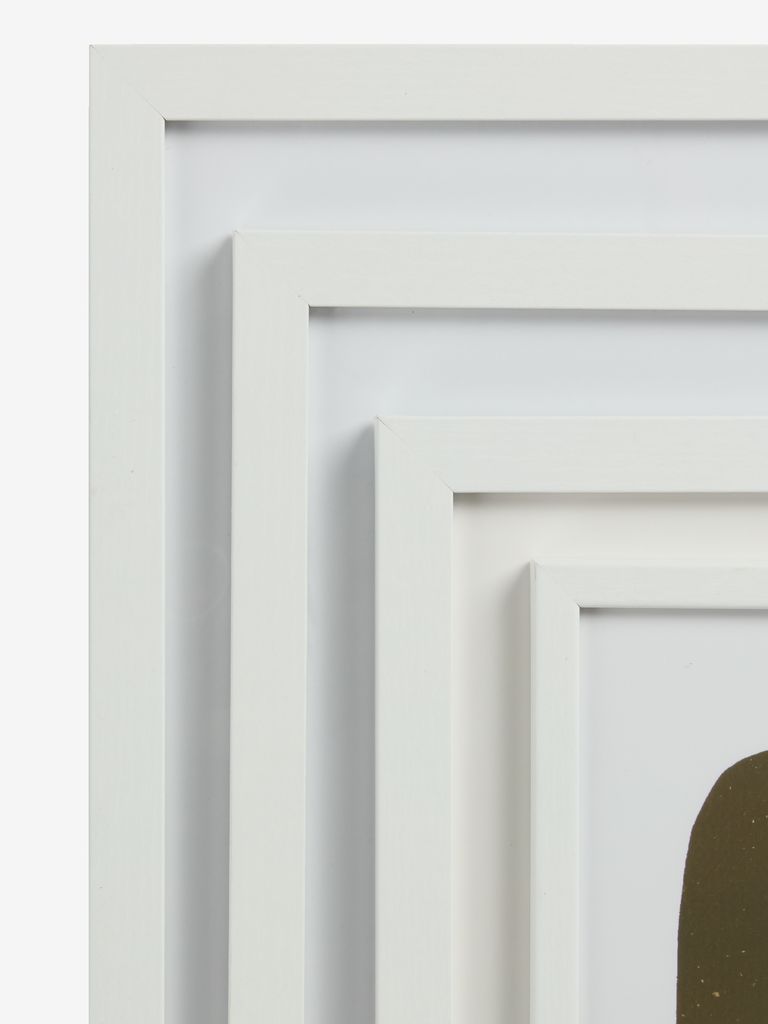 Picture frame OSCAR 40x50cm white with A3 passepartout
