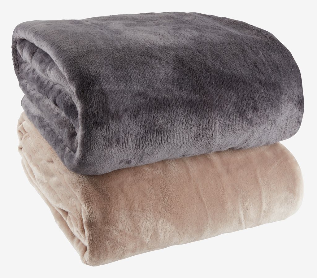Fleece throw GULSKOLM 220x240 taupe