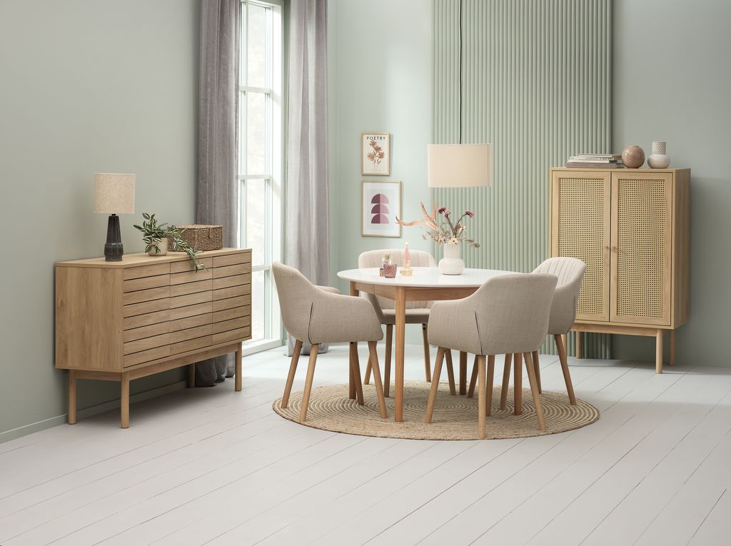 Sideboard HALMBY 3 doors oak colour