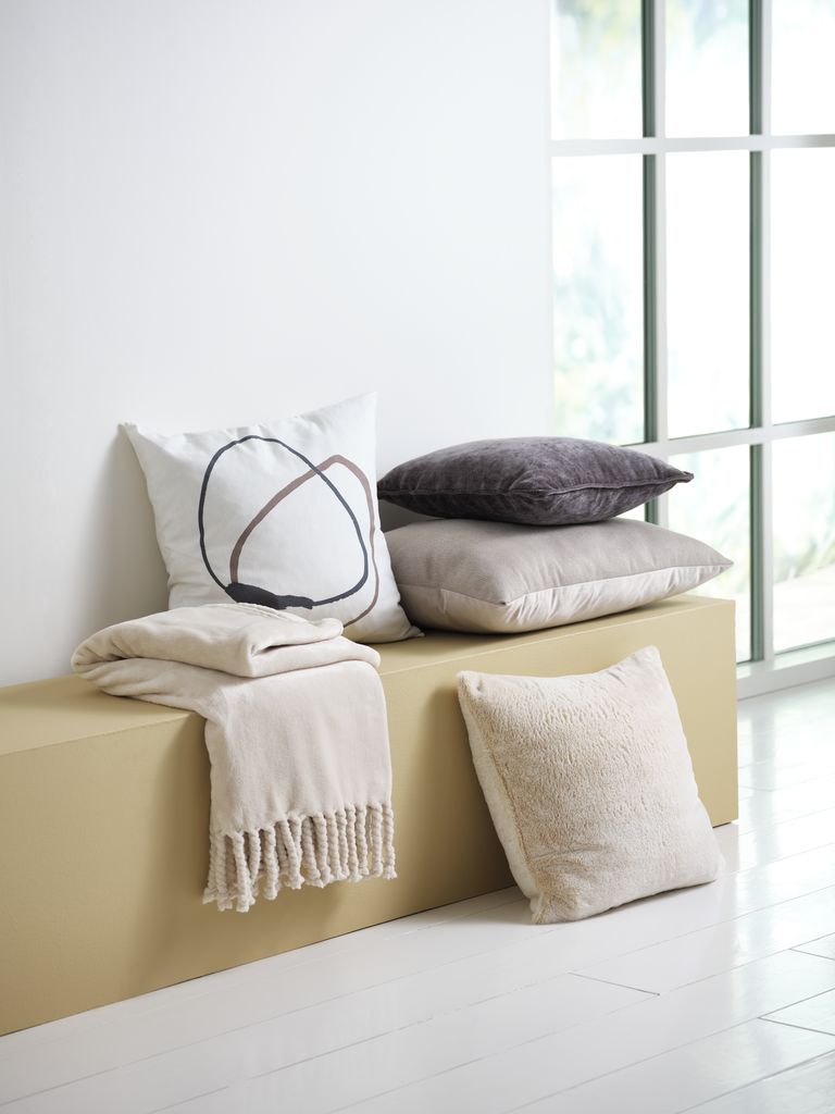 Fleece throw BONDEROSE 130x170 beige