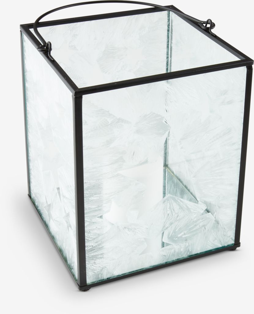 Lantern OLIVIN W13xL13xH18cm black