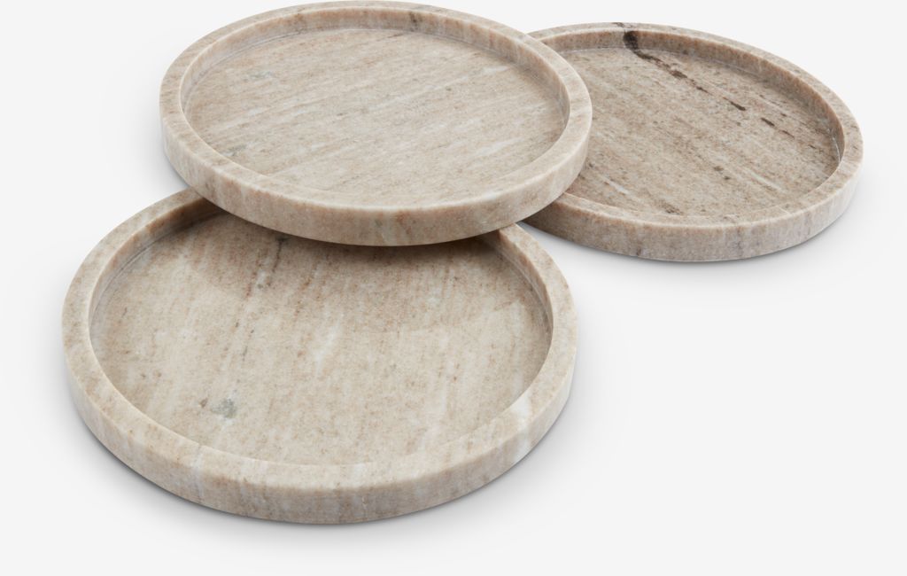 Decorative tray VALDEMAR D25cm marble