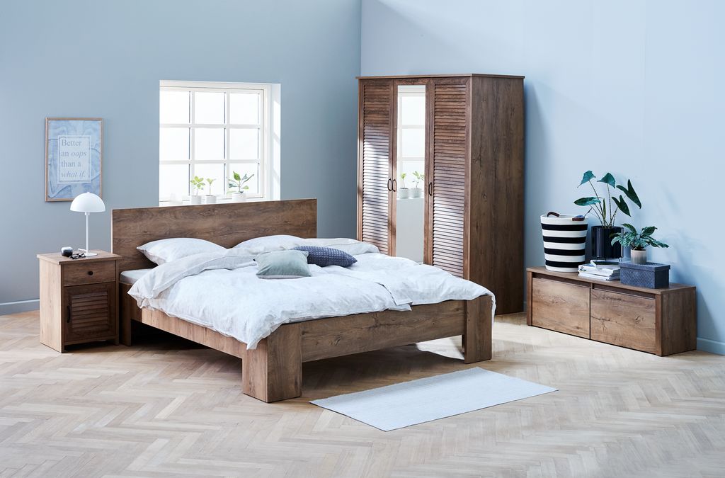 Bedside table MANDERUP 1 drawer wild oak colour