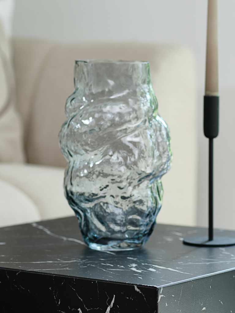 Vase JARL D18xH30cm blue