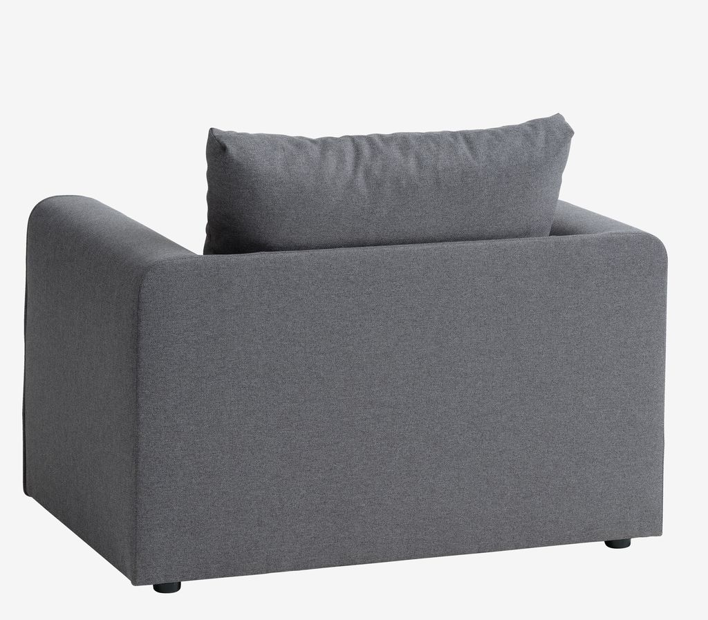 Chair bed SKILLEBEKK dark grey fabric