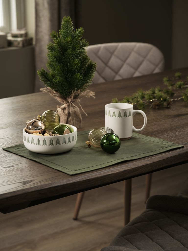 Artificial tree KVASER D14xH34cm green with bag