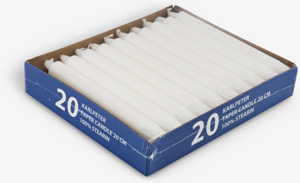 Taper candle KARLPETER H20cm pack of 20