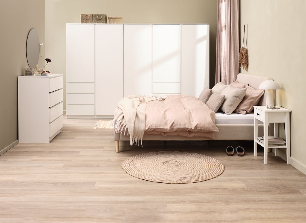 Wardrobe LIMFJORDEN 120x200 combi white
