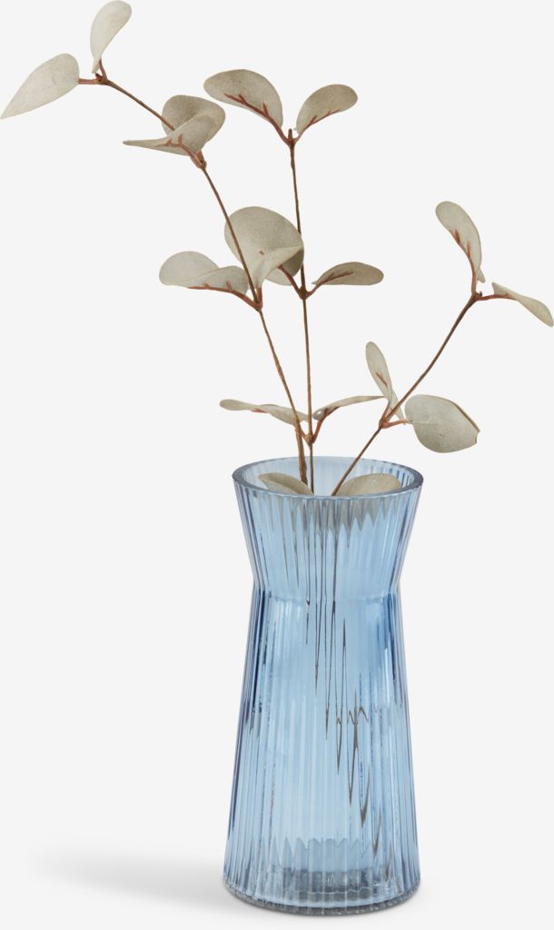Vase HILBERT D8xH16cm blue