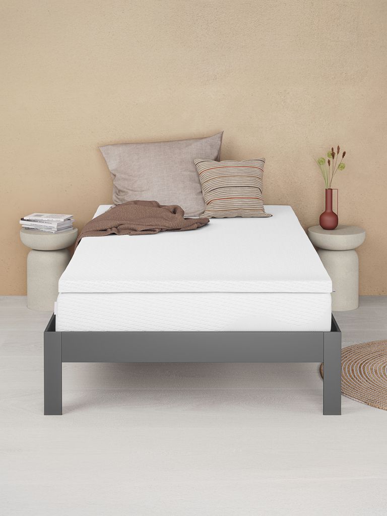 Bed frame KILDEN Single dark grey
