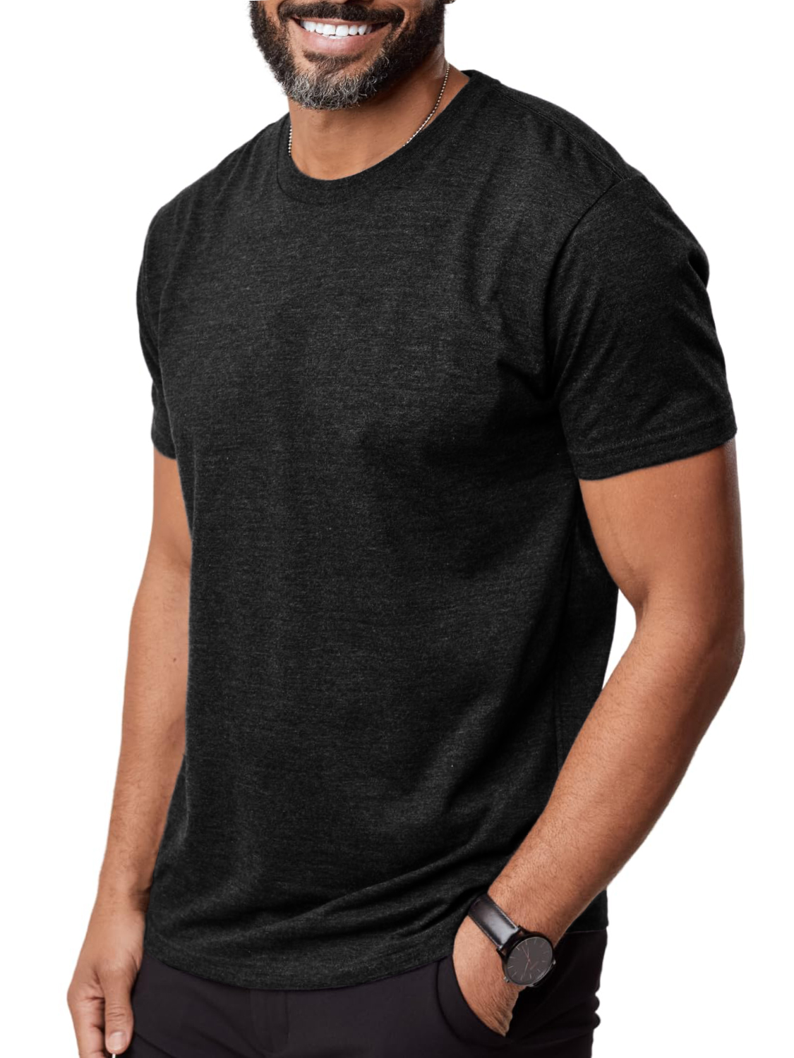 Men's Basic Sports Bottoming Round Neck Short-Sleeved T-shirt