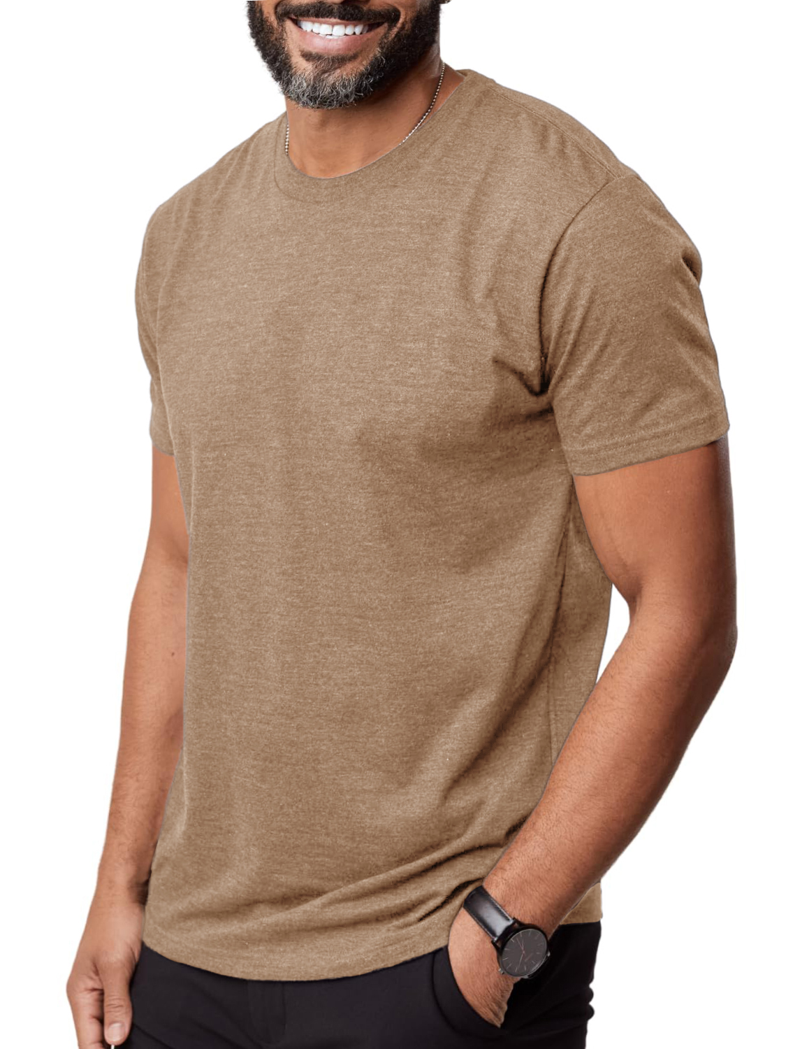 Men's Basic Sports Bottoming Round Neck Short-Sleeved T-shirt
