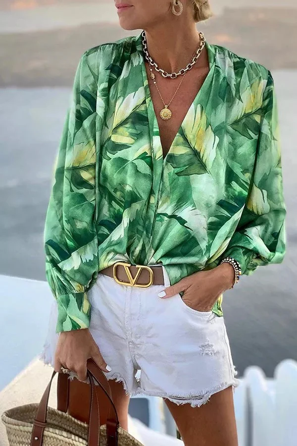 The Jungle Print Blouse