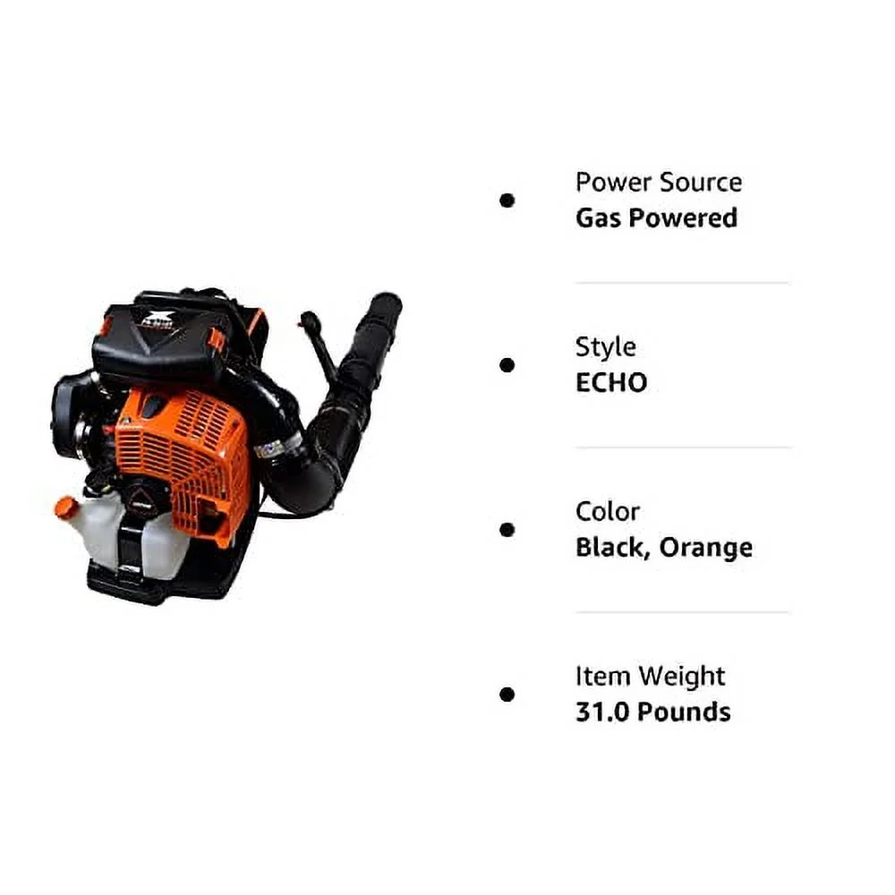 Echo 220 MPH 1110 CFM 79.9 cc Gas 2Stroke X Series Backpack Blower