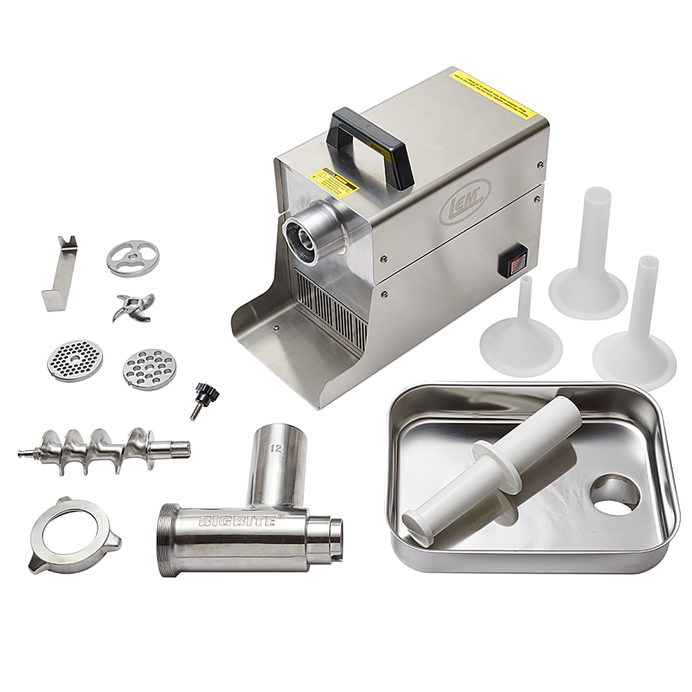 LEM Product 12 Big Bite Meat Grinder 0.75 HP Stainless Steel