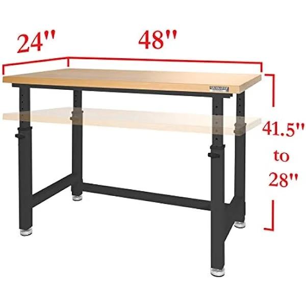 ZHI22 UltraHD Heavy Duty Height Adjustable Workbench Table w/ Solid