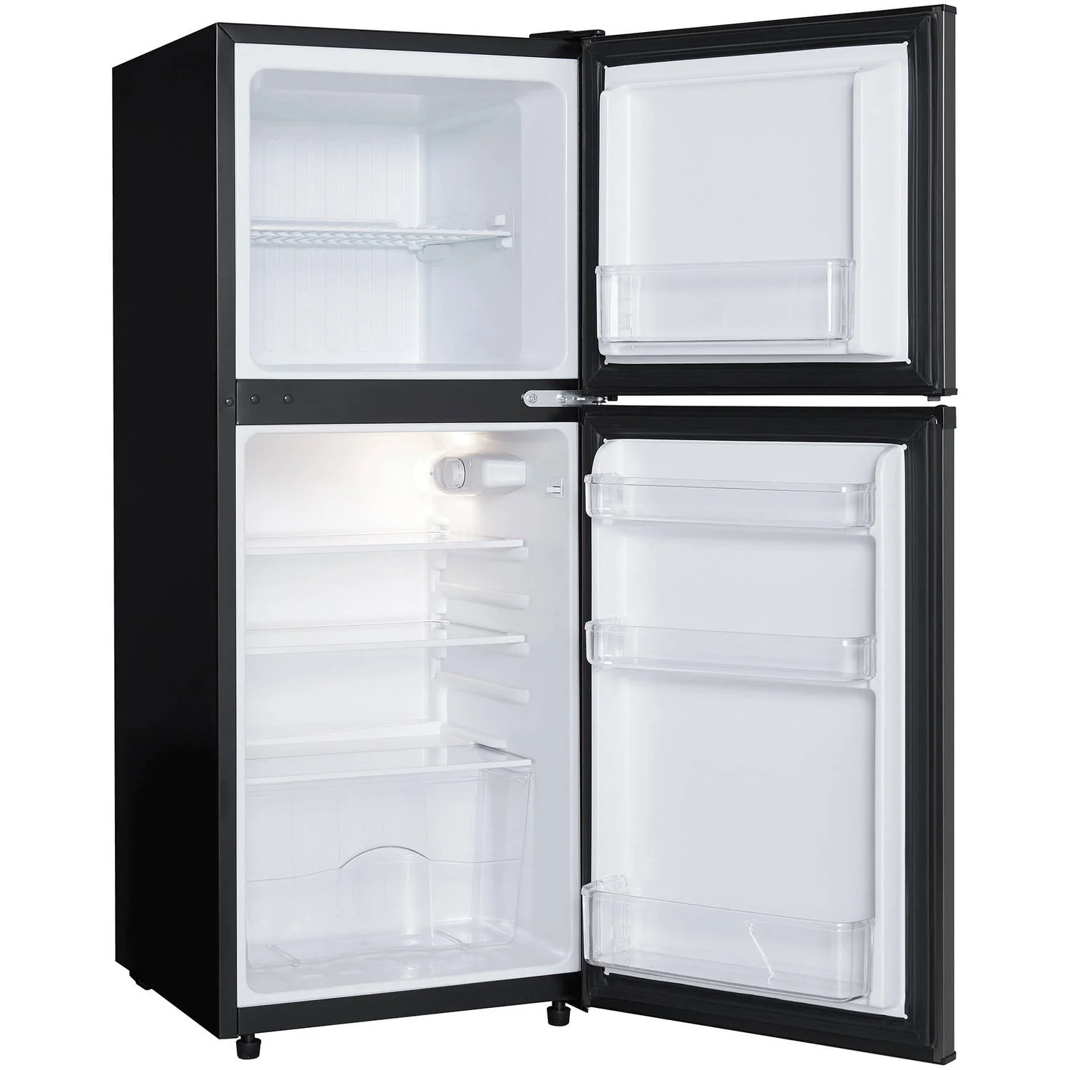 Danby DCR047A1BBSL 4.7 Cubic Feet Dual Door Compact Refrigerator, Black