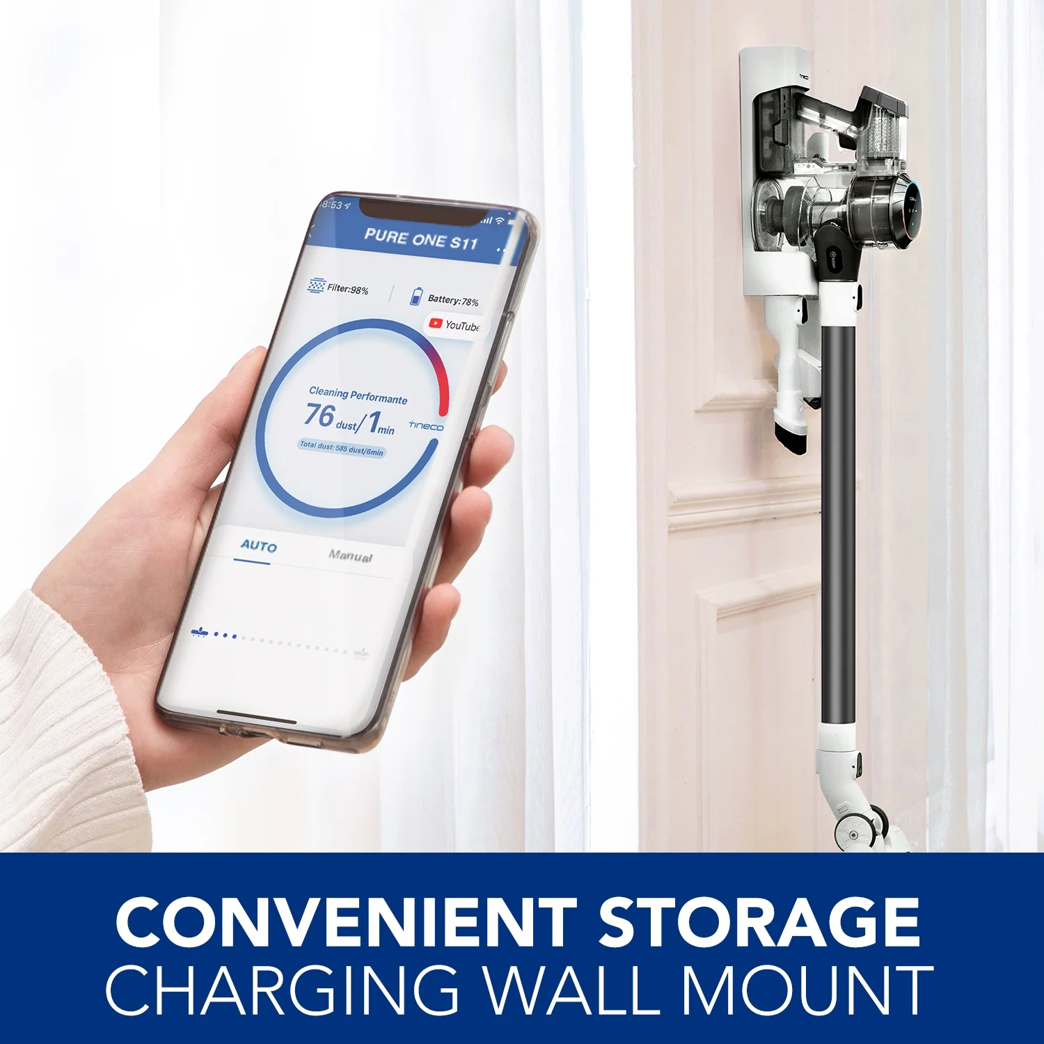 Tineco Pure One S11 Spartan Cordless Smart Vacuum Cleaner for Hard