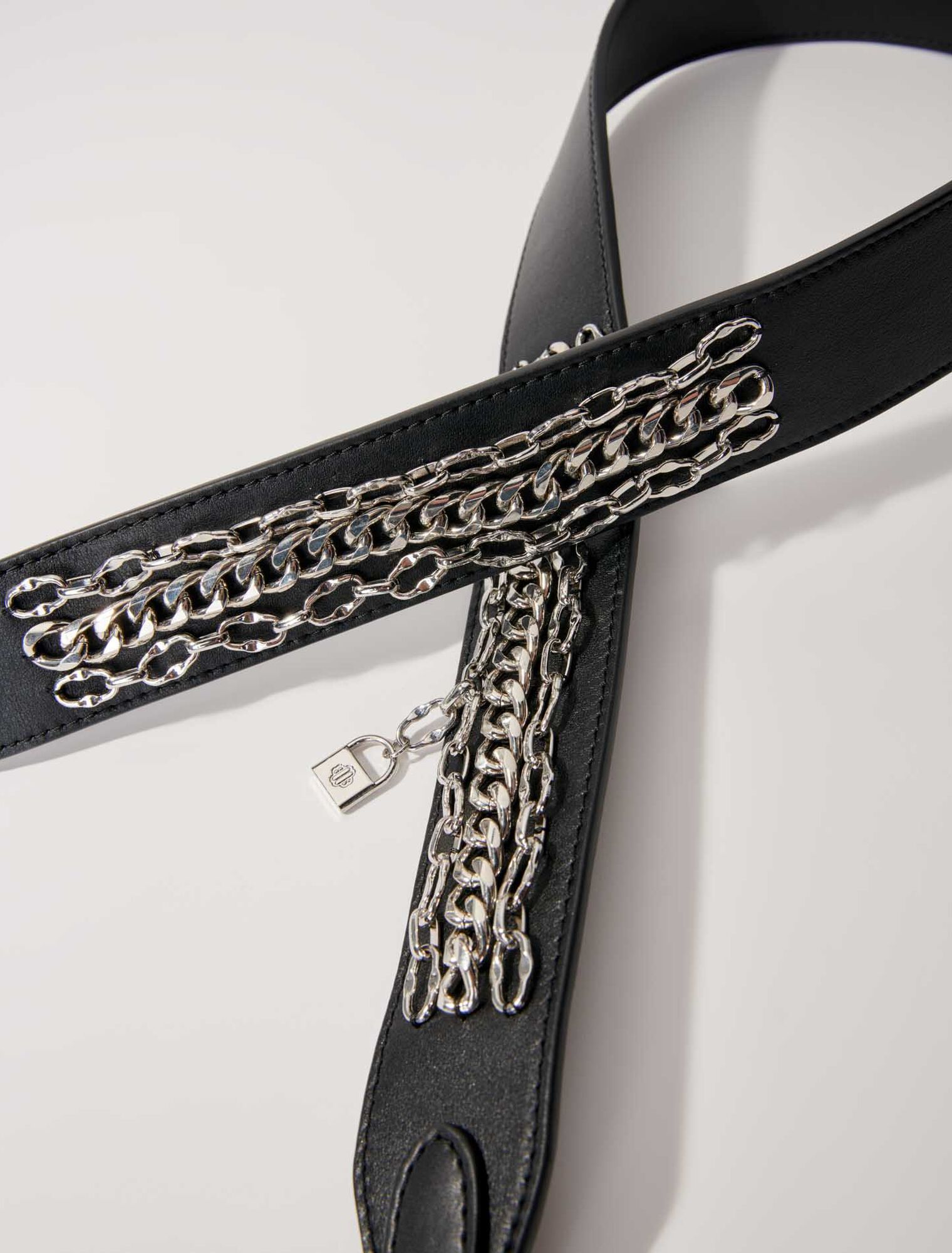 Leather shoulder strap