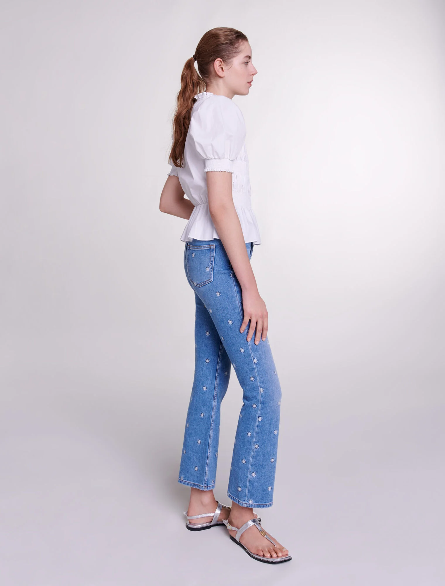 Embroidered jeans