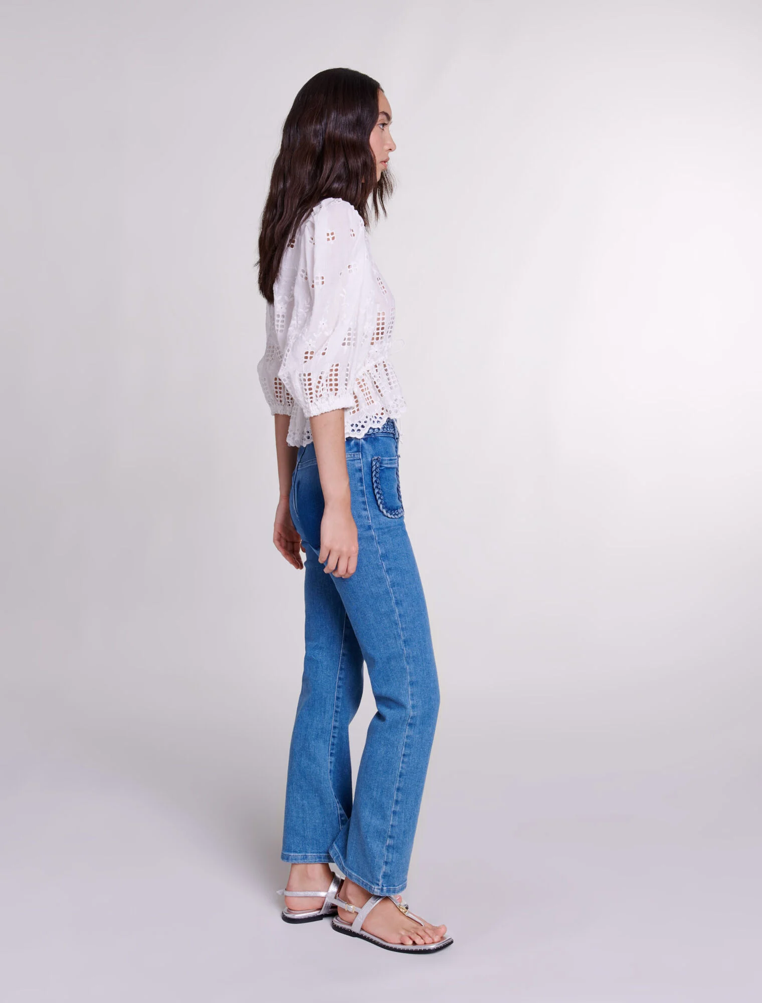 Mid-rise jeans