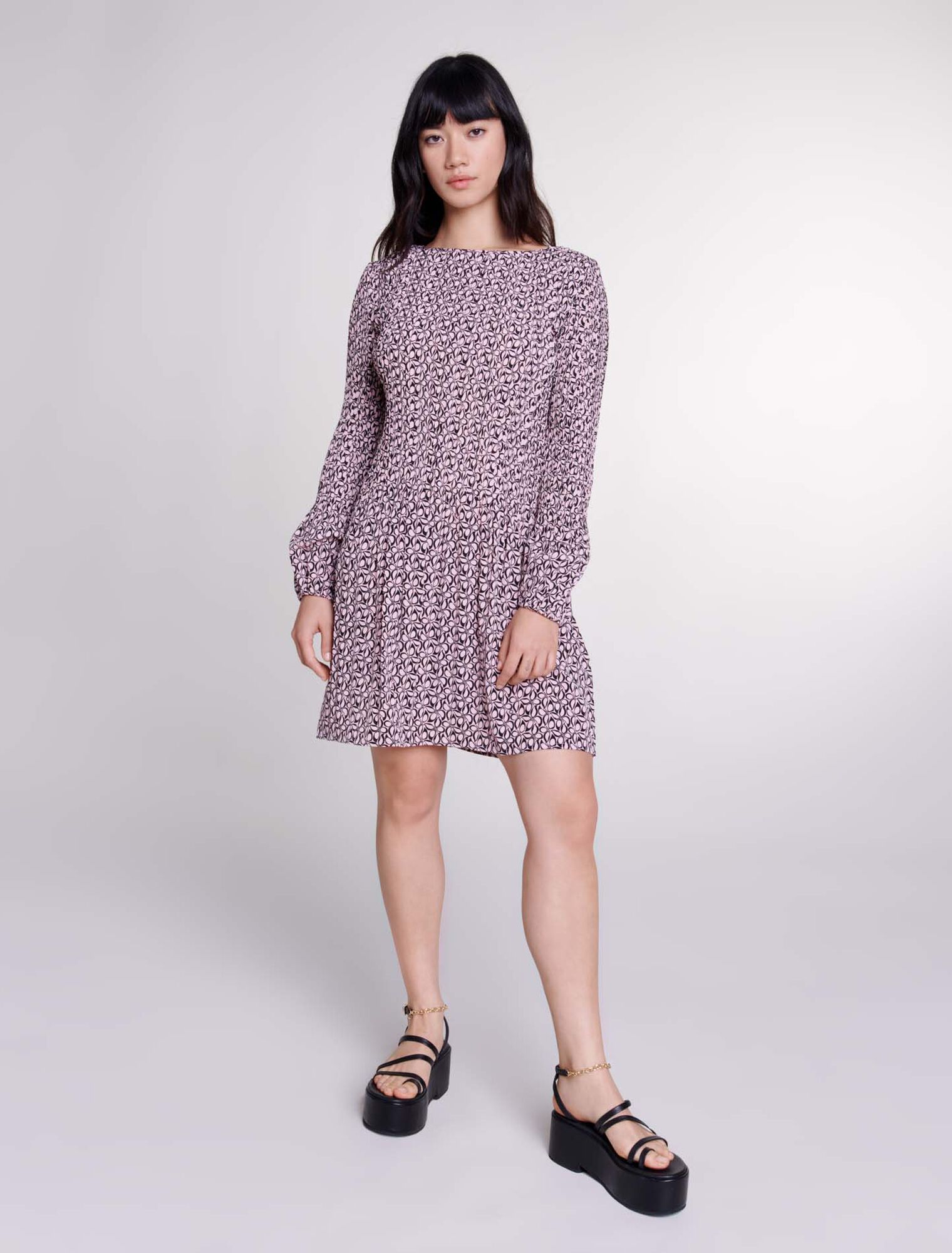 Short patterned dress